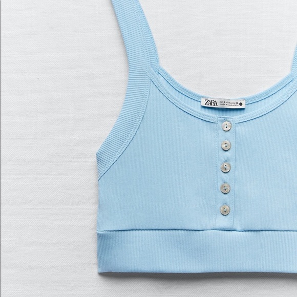 New Blue Crop Top L - Picture 5 of 5